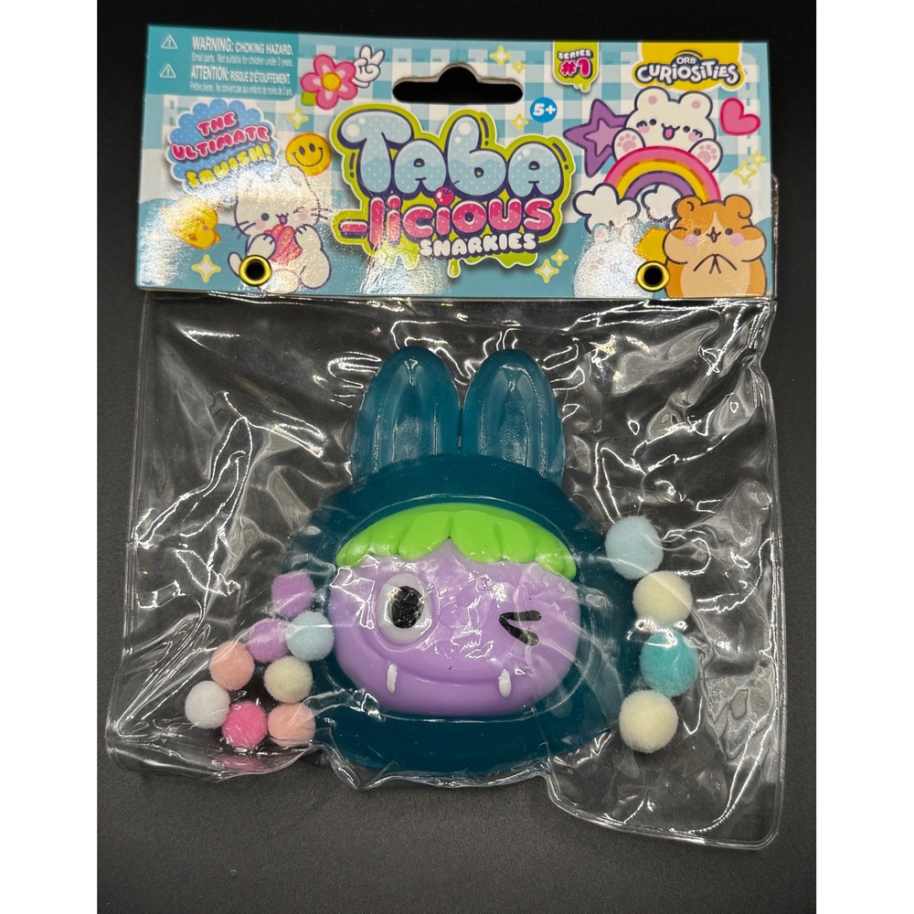 Orb Curiosities Taba-licious Snarkies Series 1 Squishy Blue Bunny Purple Monster